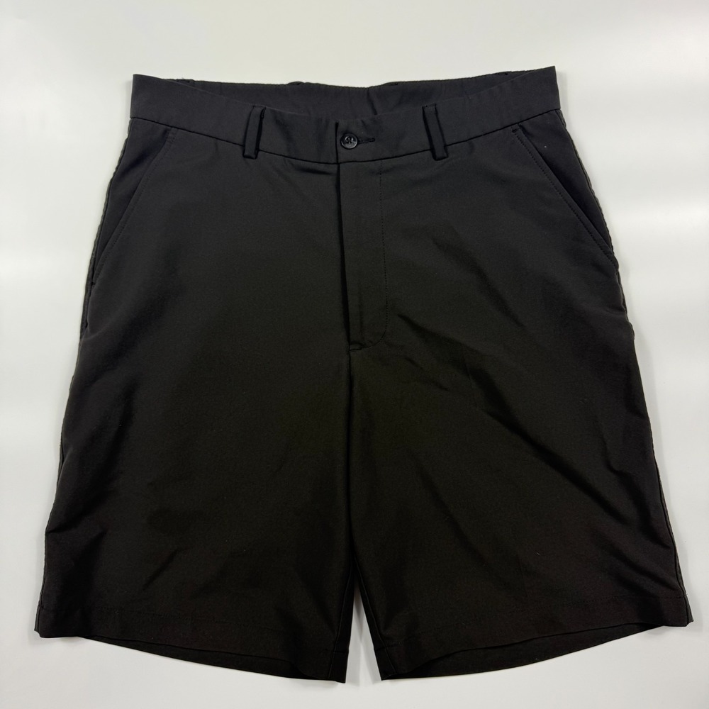 Tommy Armour Golf Chino Shorts Mens Size 32 Black Stretch Performance High Rise